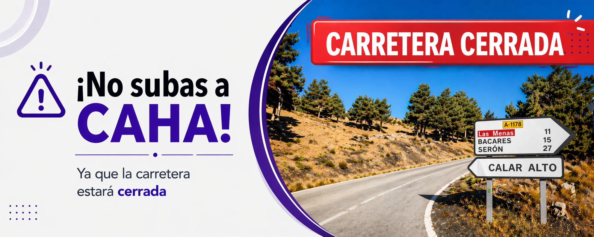 Aviso acceso observatorio