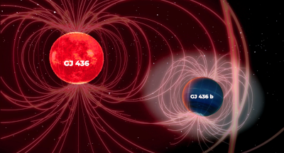 CARMENES mide el campo magnético de un exoplaneta
